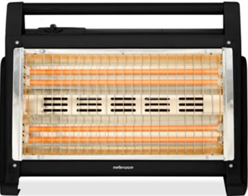 Mellerware Heater 2 Heat Settings Quartz Plastic Black 4